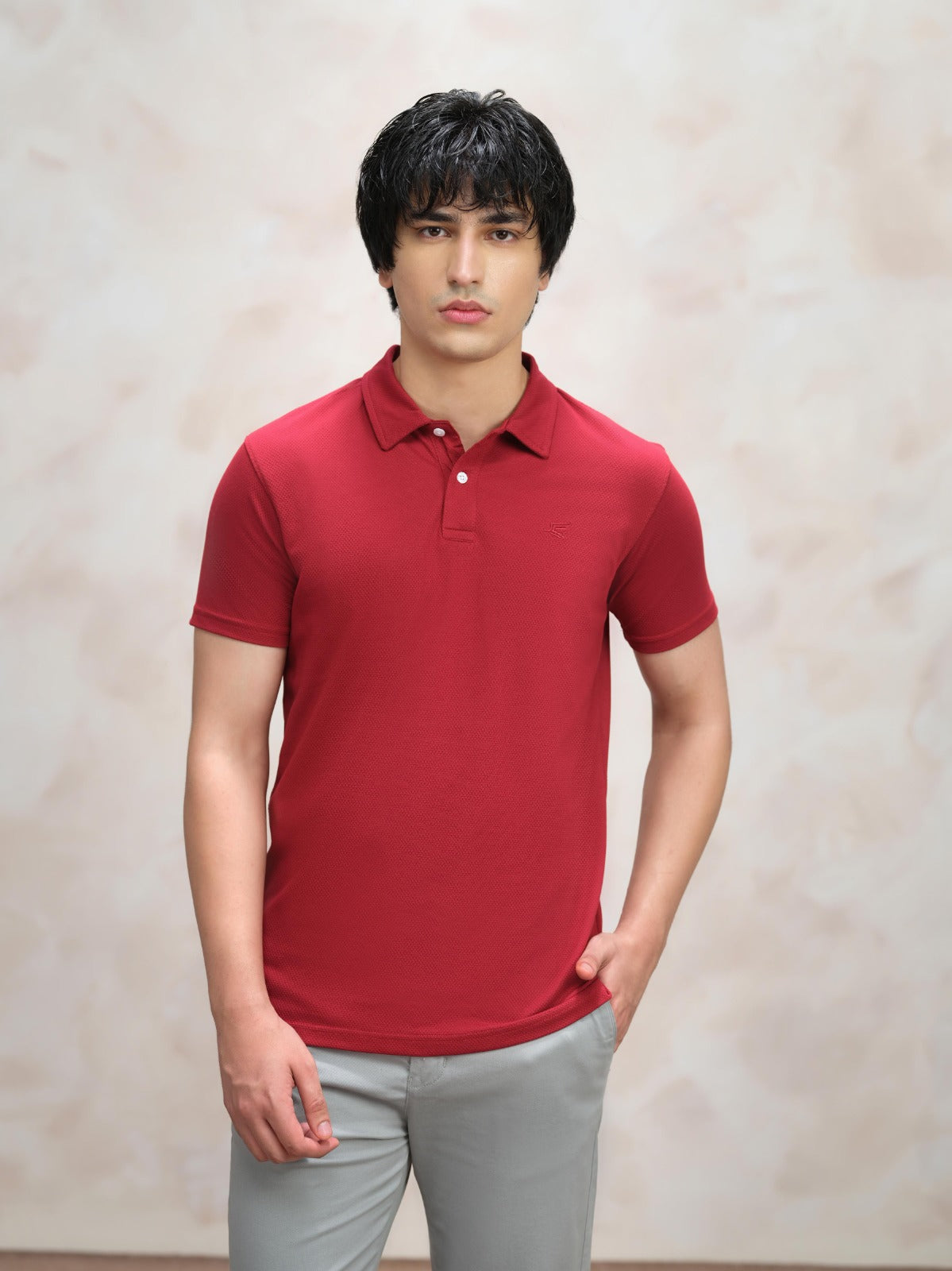 Red Popcorn Polo Shirt
