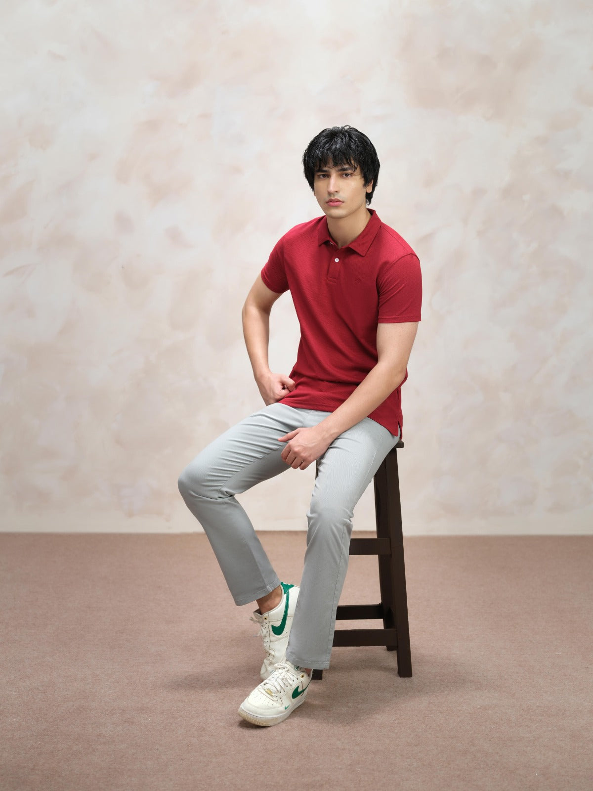 Red Popcorn Polo Shirt