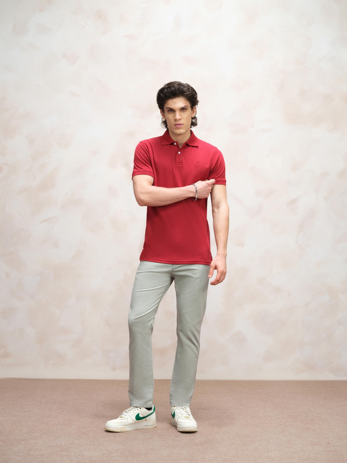 Red Popcorn Polo Shirt