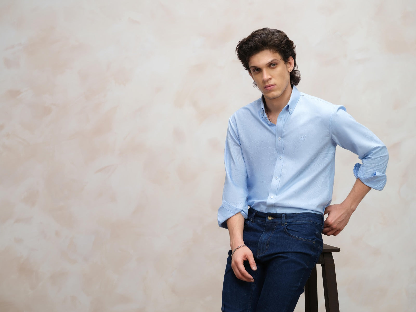 Sky Blue Oxford Button-Down Shirt