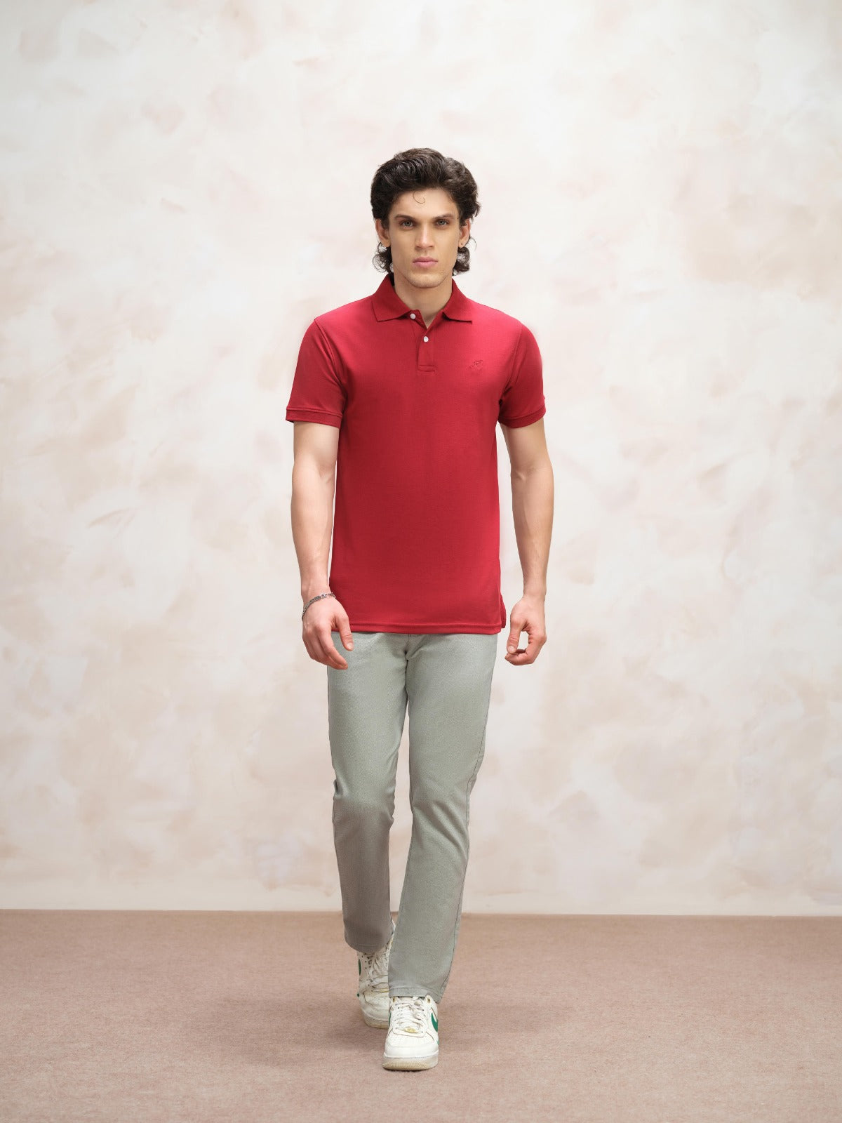 Red Popcorn Polo Shirt